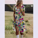 Floral Print Women's Everyday Dress