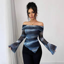Off-Shoulder Women's Blouse for Chic Style