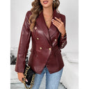 Chic Oversized Blazer with Double Button Design
