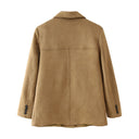 Stylish Suede Blazer Jacket for Women