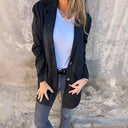 Chic Suede Women's Blazer