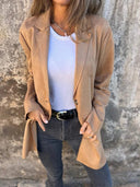 Chic Suede Women's Blazer