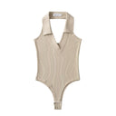 Chic Women's Collared Bodysuit for Everyday Style
