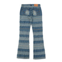 Chic Women's Jeans with Stylish Stripe Design