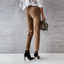 Chic High-Waisted Women's Trousers