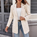 Floral Embroidered Women's Blazer Jacket