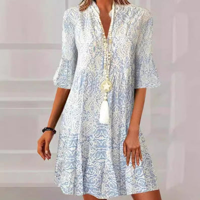 Chic Women's Printed Dress in Vibrant Patterns