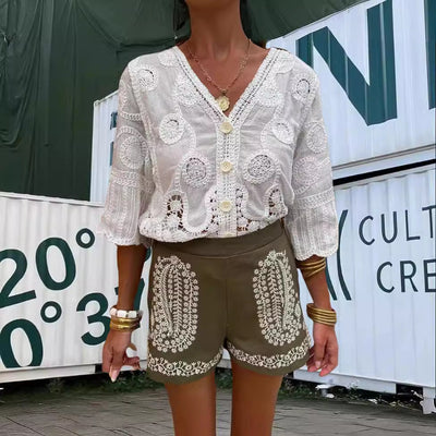 Artistic Crochet Pattern Ladies' Blouse