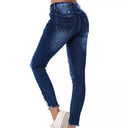Distressed Women's Skinny Jeans for Everyday Style