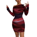 Chic Women's Asymmetrical Mini Dress