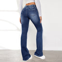High-Waisted Women's Flared Stretch Jeans