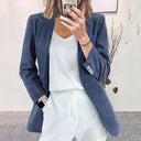 Chic Striped Blazer Jacket for Women