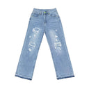 High Waist Distressed Women's Denim Jeans