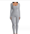 Chic Long-Sleeved Bodysuit with Flattering Fit