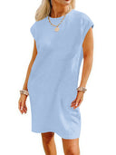 Chic Textured Loose Summer Dress for Women