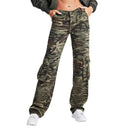 Urban Camouflage Women's Cargo Pants with Side Pockets