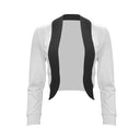 Chic Women's Blazer Jacket with Modern Design and Contrast Accents