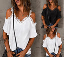 Lace Detail Off-Shoulder Blouse for Women