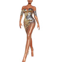 Enchanted Evening Dress with Sheer Sleeves
