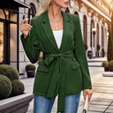 Chic Women's Blazer with Stylish Belt