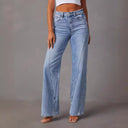 Chic High-Waisted Wide-Leg Jeans for Women
