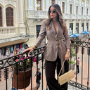 Chic Women's Blazer with Belt