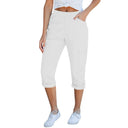 Women's Cargo Pants with Elastic Waist and Utility Pockets