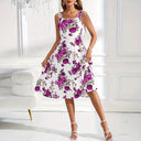 Floral Maxi Dress with Elegant Waistline