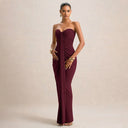 Chic Evening Dress with Elegant Draping Design