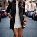 Chic Long Blazer with Stylish Pockets and Tailored Silhouette
