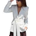 Chic Women's Blazer with Knot Closure