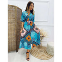 Bohemian Style Women's Wrap Dress