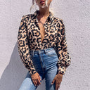Chic Leopard Print Blouse for Women