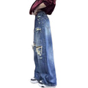 Trendy High Waist Ripped Women’s Jeans