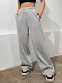 Chic High-Waist Wide-Leg Leisure Pants for Women