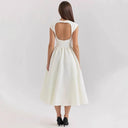 Chic A-Line Cocktail Dress with Waterfall Neckline