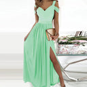 Chic Off-Shoulder Gradient Maxi Dress for Women