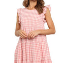 Chic Women's Ruffled Dress with Flattering Fit