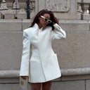 Chic Women's Blazer Jacket with Pockets
