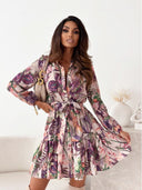 Floral Print Women's Short Sleeve Dress