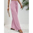 Chic Palazzos with Elastic Waist and Pocket Design