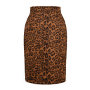 Leopard Print Women's Pencil Skirt