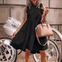 Women's Ruffled Strap Dress with Stunning Design