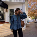 Women's Flowy Blouse with Statement Sleeves