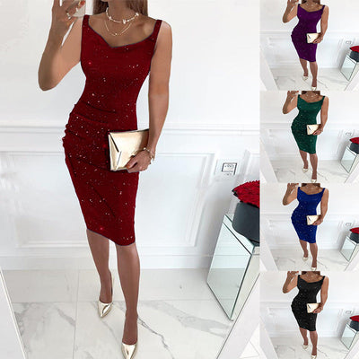 Chic Women's Evening Dress - Stylish Elegance
