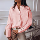 Chic Women's Blouse with Unique Button Accents
