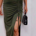 Chic Women's Sleeveless Dress with Decorative Buttons