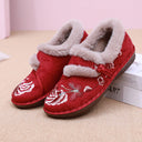Charming Floral Design Women's House Slippers