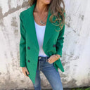 Chic Double-Breasted Blazer with Structured Shoulder Pads