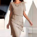 Flowing Layered Dress for Women